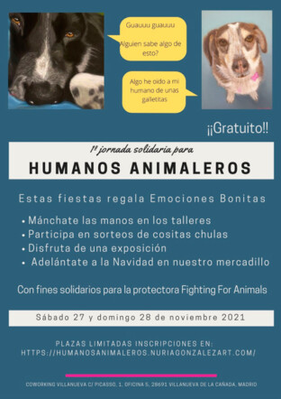 Jornada solidaria Humanos Animaleros Coworking Villanueva