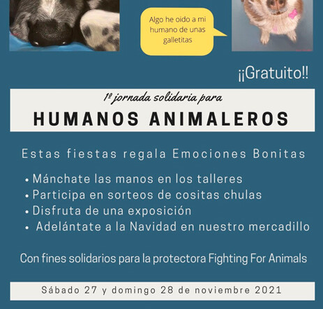 Jornada solidaria Humanos Animaleros Coworking Villanueva