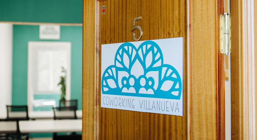 La puerta de Coworking Villanueva, siempre abierta